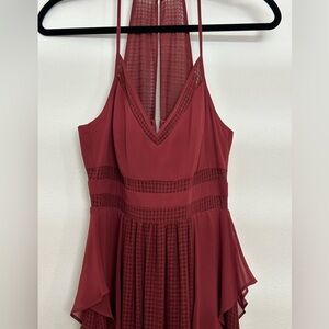 Wine color dress, long dress/ Traje largo color vino bello!
